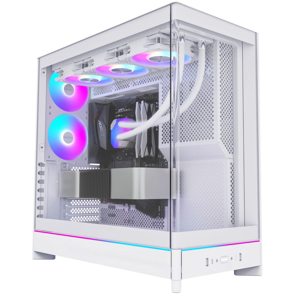 Kasë Midi Montech HS02 PRO TG – Bardhë - Figura 3