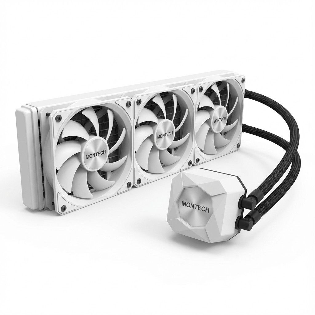 Ftohës për Procesor me Lëng K Montech HyperFlow Silent 360 - Bardhë