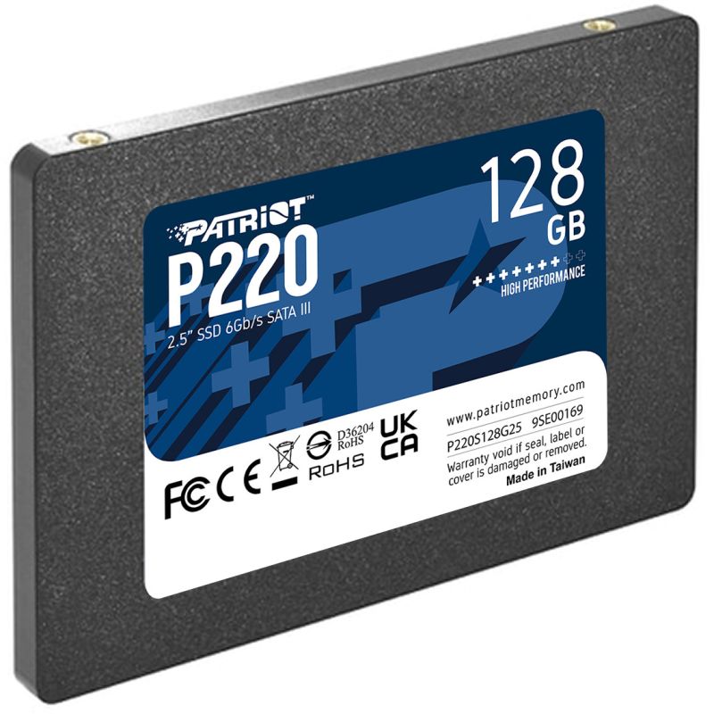 SSD të Brendshme Patriot P220 /128GB / SATA III 6Gb/s / 2.5" - Zezë - Figura 3