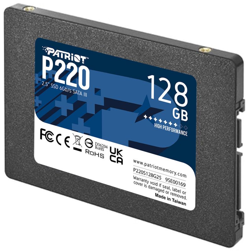 SSD të Brendshme Patriot P220 /128GB / SATA III 6Gb/s / 2.5" - Zezë - Figura 2
