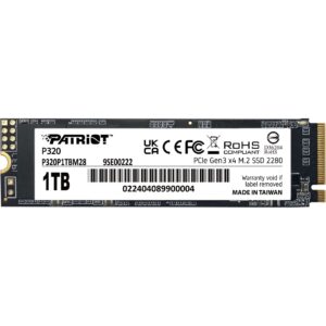 SSD e Brendshme M.2 / 1TB / Patriot P320 NVMe PCIe 3.0 x4 (2280)