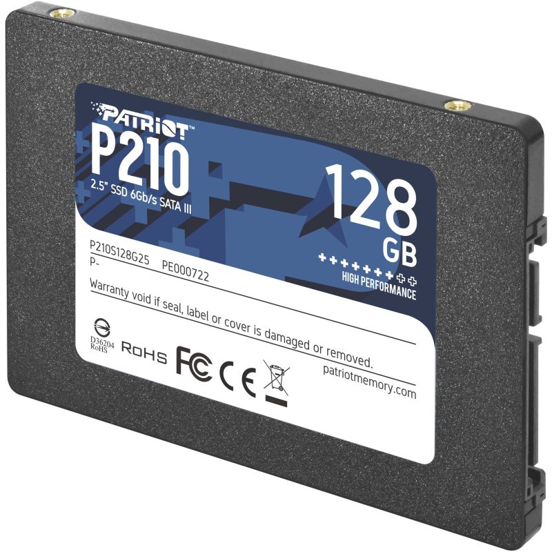 SSD të Brendshme Patriot P210 / 128GB / SATA III 6Gb/s / 2.5"- Zezë - Figura 3