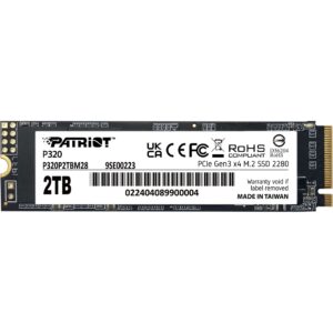 SSD e Brendshme M.2 / 2TB / Patriot P320 NVMe PCIe 3.0 (3000/2200 MB/s) PE999