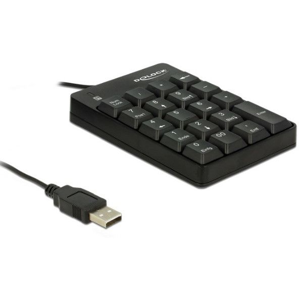 NumPad me kabllo / DELOCK / USB / 19 Taste - Zezë
