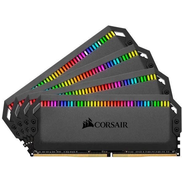 RAM Memorie DDR4 / Corsair / 32GB / 3200MT/s / CL16 / Dominator Platinum RGB / Quad-Kit – Zezë