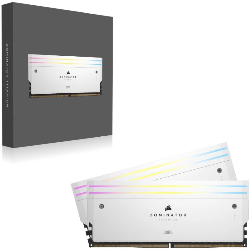 RAM Memorie DDR5 / Corsair / 32GB / 7000MT/s / CL34 / Dominator Titanium RGB / Dual-Kit – Bardhë - Figura 5