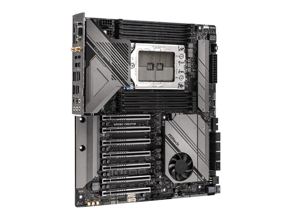 Pllakë Amë ASRock / WRX80 Creator R2.0 / AMD Ryzen Threadripper PRO 3000WX-5000WX / E-ATX / sWRX8 - Figura 2