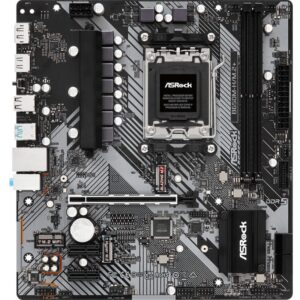 Pllakë Amë AMD ASRock B650M‑H/M.2+ Motherboard (B650 / AM5 / mATX / DDR5)