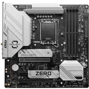 Pllakë Amë MSI / B760M PROJECT ZERO / Socket 1700 / mATX / DDR5