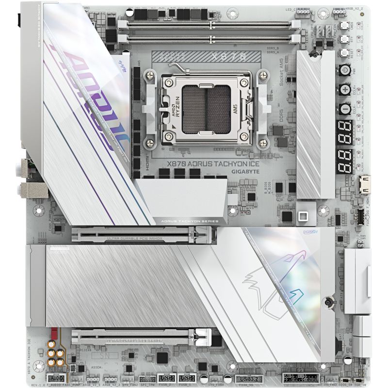 Pllakë Amë AMD Gigabyte X870 AORUS Tachyon ICE Motherboard (X870 / AM5 / ATX / DDR5)