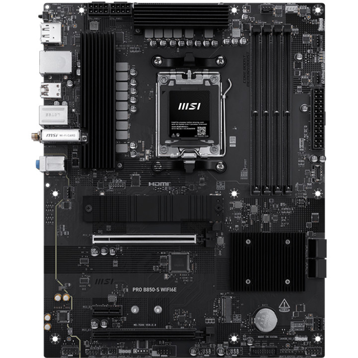 Pllakë Amë MSI PRO B850-S WIFI 6E Motherboard / Socket AM5 / ATX / DDR5