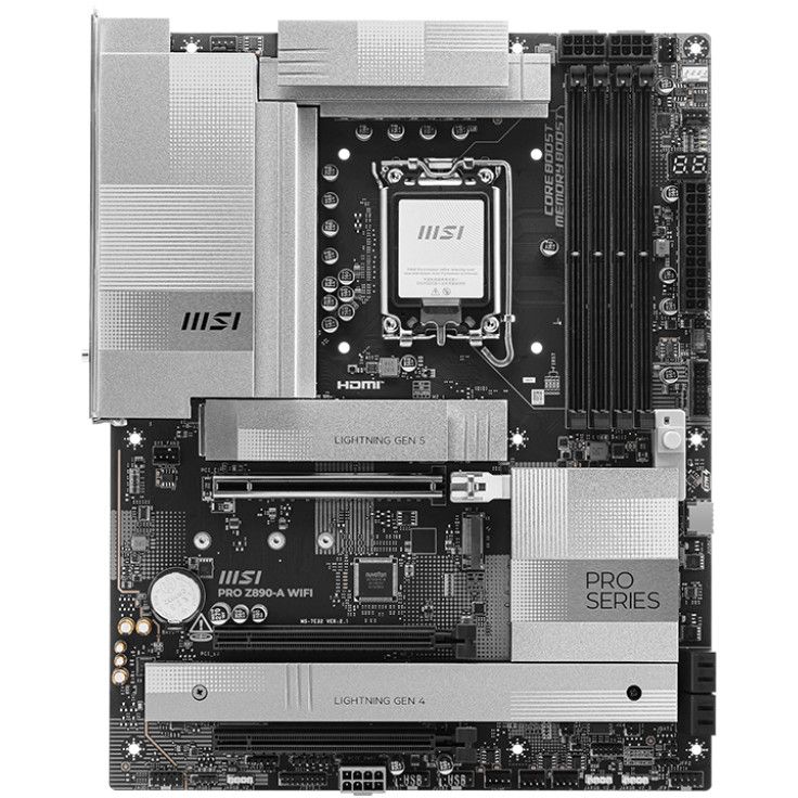 Pllakë Amë Intel MSI PRO Z890‑A WIFI Motherboard (Z890 / LGA1851 / ATX / DDR5 / WiFi / HDMI / DisplayPort)