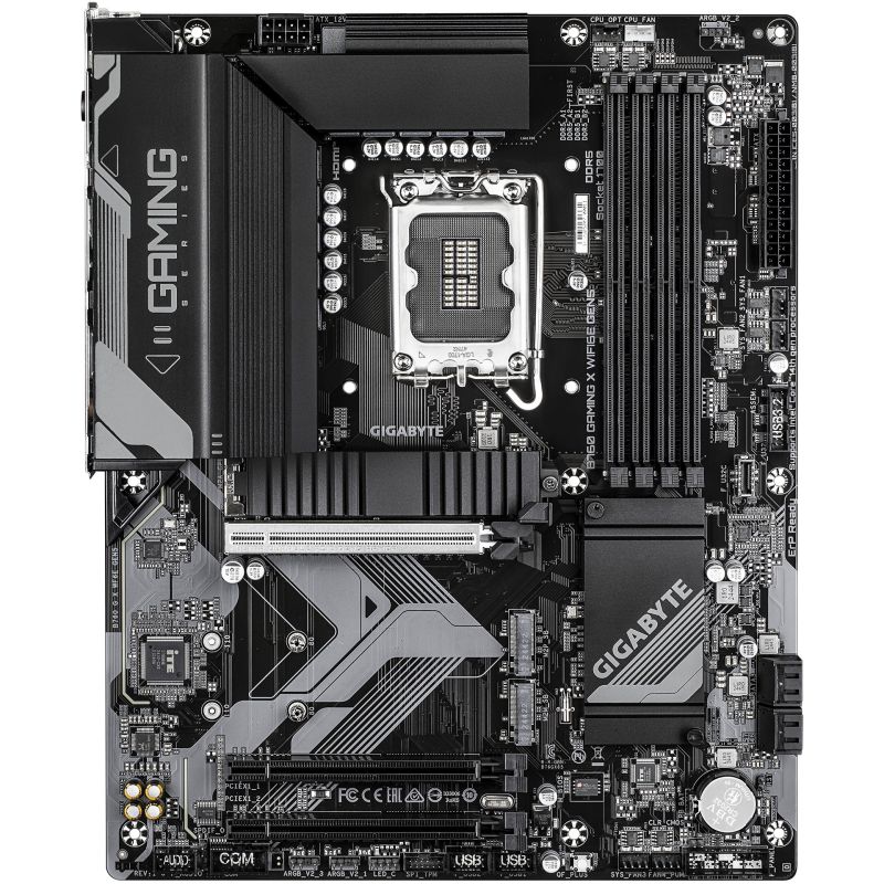 Pllakë Amë Intel Gigabyte GA‑B760 Gaming X WiFi6E GEN5 Motherboard (B760 / LGA1700 / ATX / DDR5 / WiFi6E / PCIe Gen5 / HDMI / DisplayPort / (D)) - Figura 2