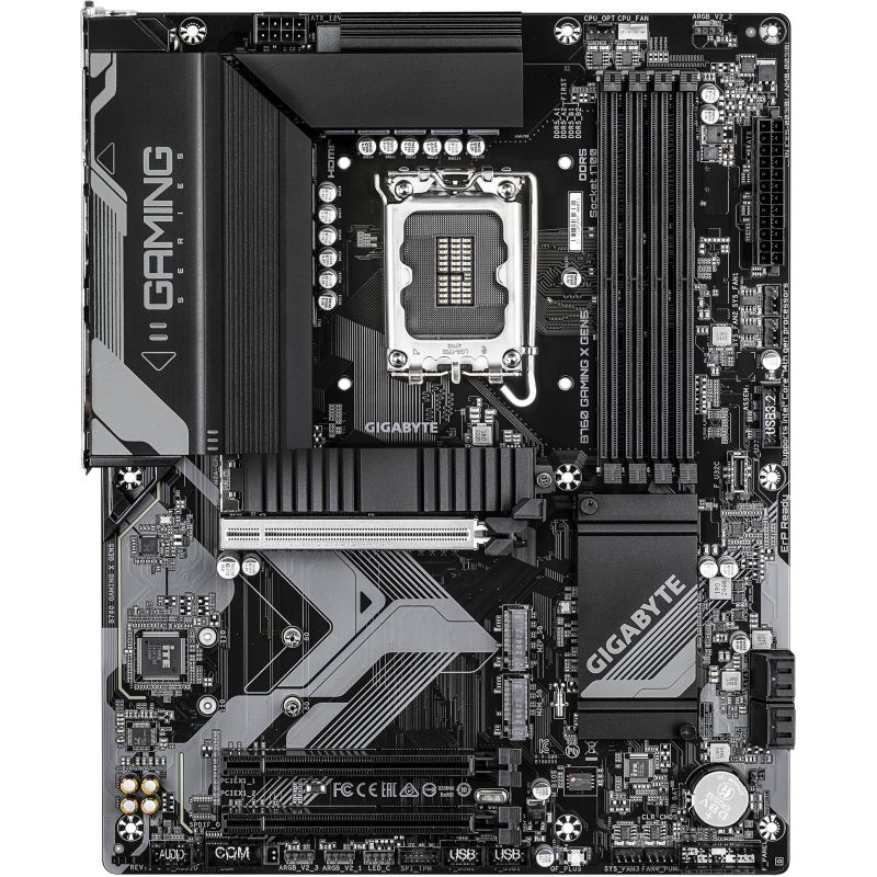 Pllakë Amë Intel Gigabyte GA‑B760 GAMING X GEN5 Motherboard (B760 / LGA1700 / ATX / DDR5 / PCIe Gen5 / HDMI / DisplayPort / (D)) - Figura 2