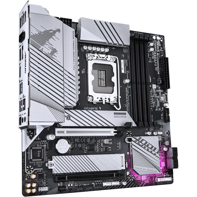 Pllakë Amë Intel Gigabyte B760M AORUS Elite WiFi6E Gen5 Motherboard (B760 / LGA1700 / mATX / DDR5 / WiFi6E / PCIe Gen5 / HDMI / DisplayPort) - Figura 3