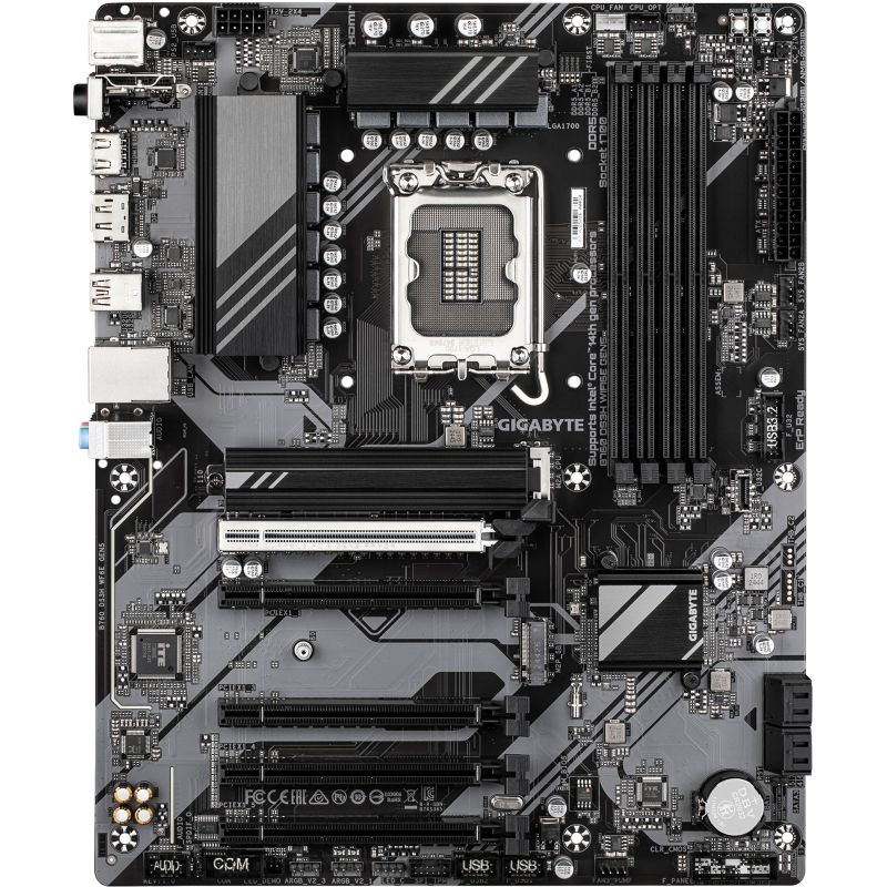 Pllakë Amë Intel Gigabyte B760 DS3H WiFi6E GEN5 Motherboard (B760 / LGA1700 / ATX / DDR5 / WiFi6E / PCIe Gen5 / HDMI / DisplayPort) - Figura 2