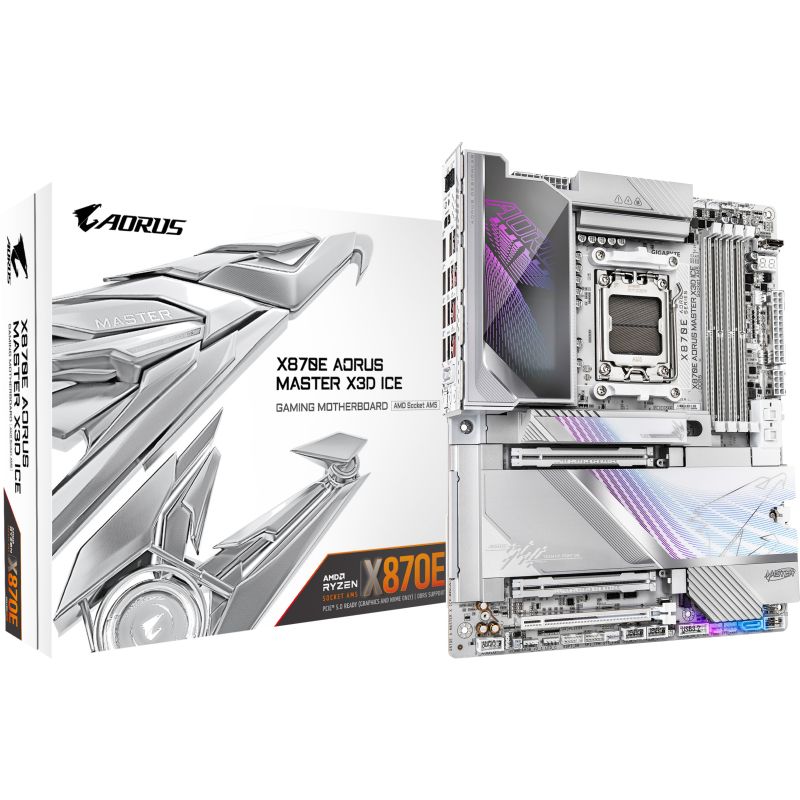 Pllakë Amë Gigabyte / X870E / AORUS MASTER X ICE / AM5 / ATX / DDR5