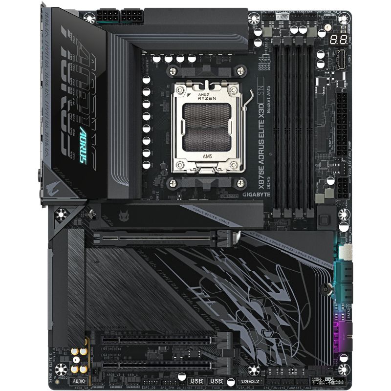 Pllakë Amë Gigabyte / X870E / AORUS ELITE / X / AM5 / ATX / DDR5 - Figura 4