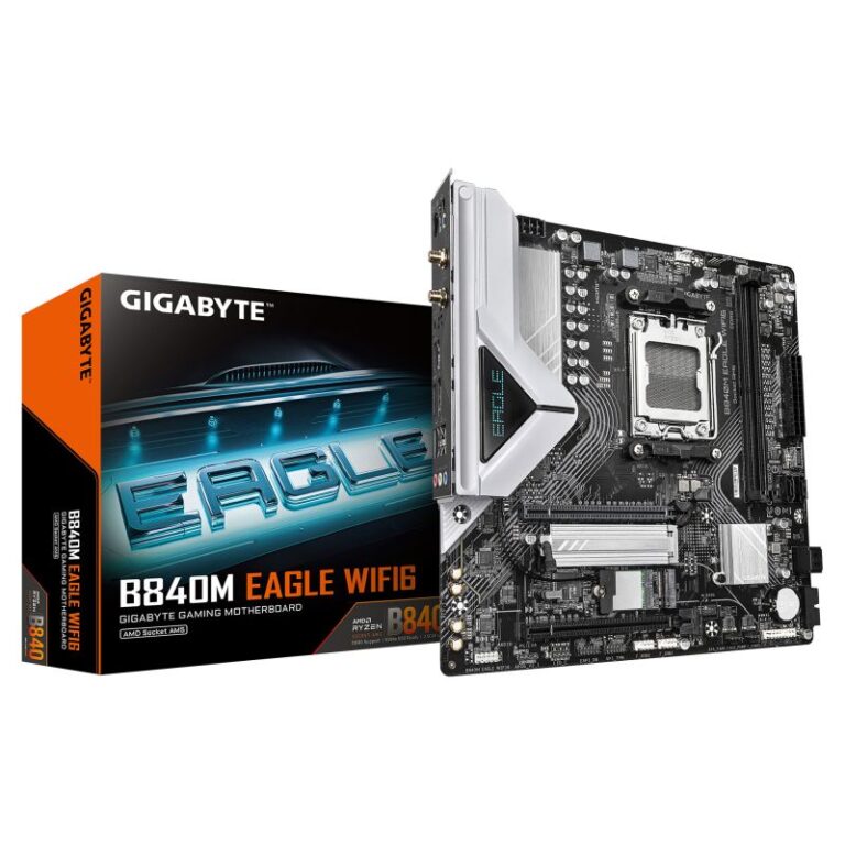 Pllakë Amë AMD Gigabyte B840M EAGLE / AM5 / mATX / DDR5 / Wi-Fi 6