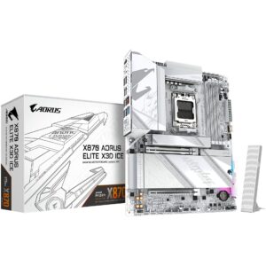 Pllakë Amë MB AMD Gigabyte X870 AORUS ELITE X3D ICE / AMD Socket AM5 / DDR5 / ATX