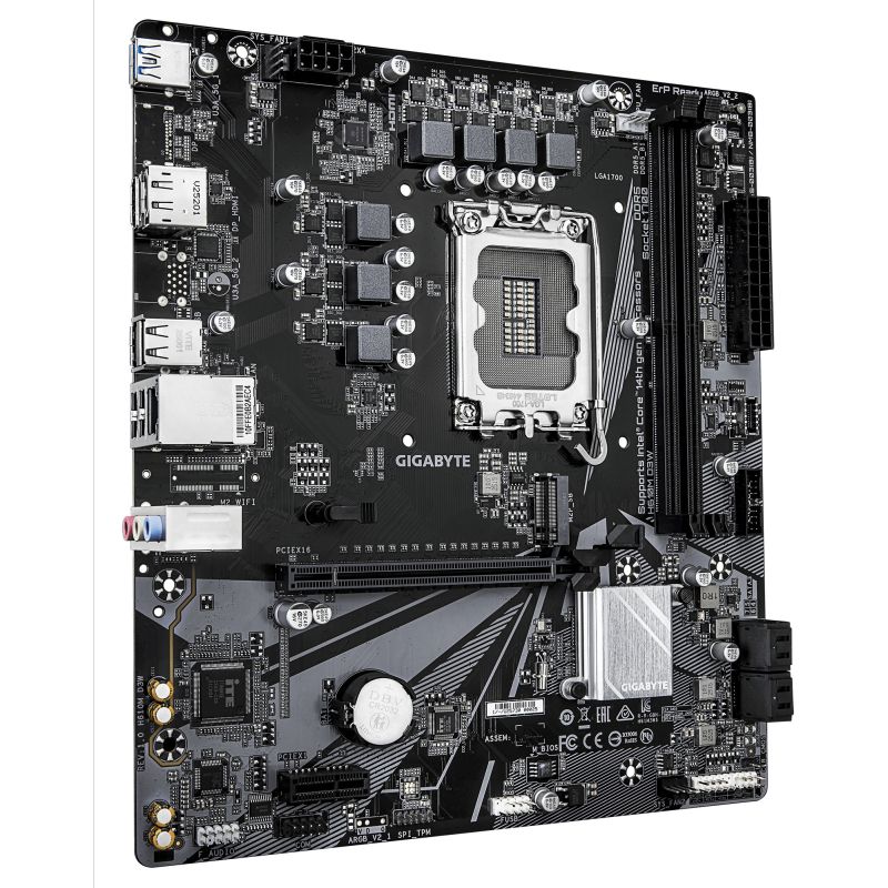 Pllakë Amë Intel Gigabyte H610M D3W Motherboard (H610 / LGA1700 / mATX / DDR5 / HDMI / DisplayPort) - Figura 3