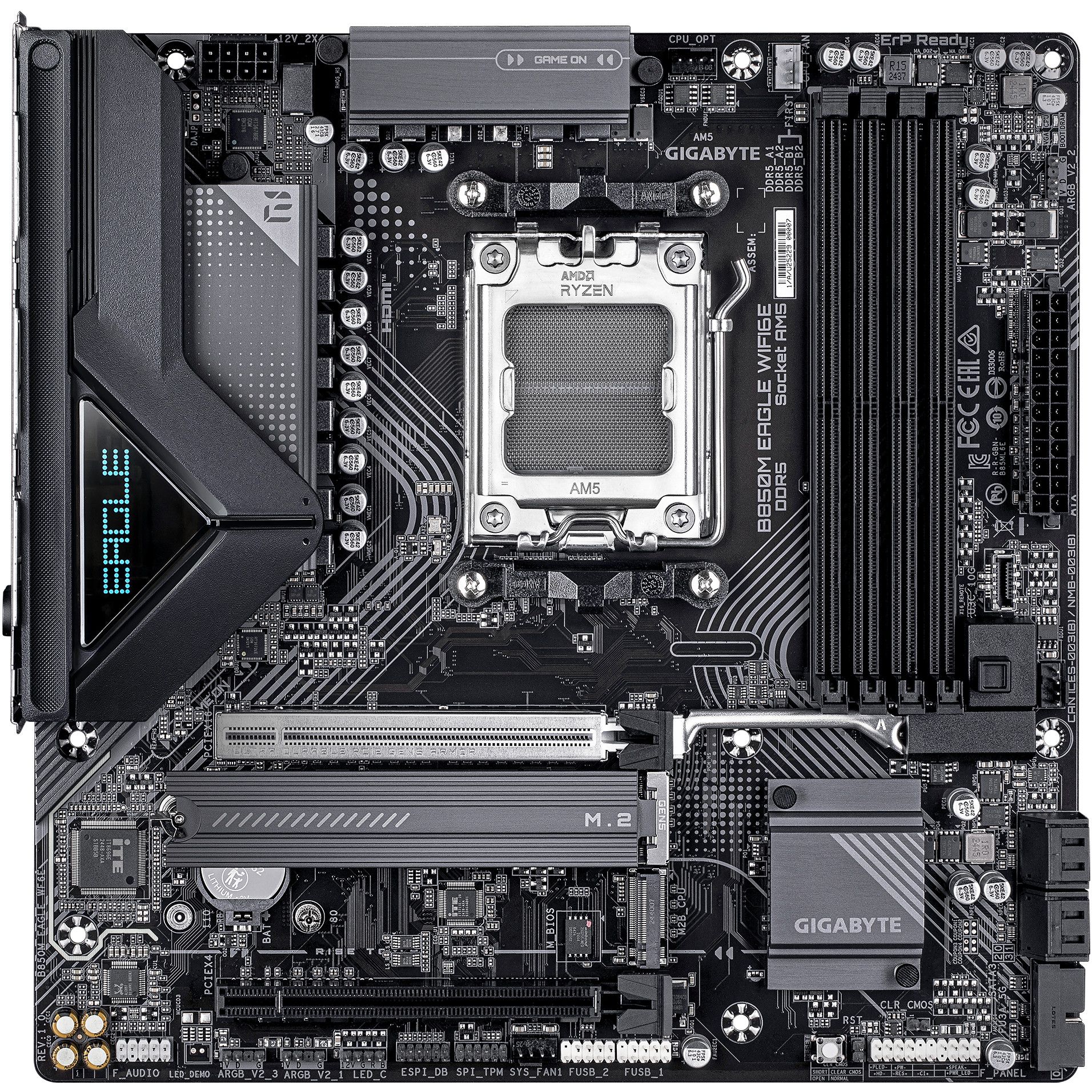 Pllakë Amë MB AMD Gigabyte B850M Eagle WiFi6E / AMD Socket AM5 / DDR5 / mATX - Figura 2
