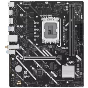 Pllakë Amë Intel ASUS PRIME B760M‑F WIFI Motherboard (B760 / LGA1700 / mATX / DDR5 / WiFi / HDMI / DisplayPort)