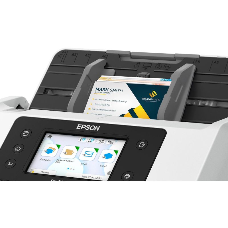 Skaner EPSON A4 / Network & WiFi / Autonom / Open Platform kompatibil / 50 ppm / 100 ipm / ADF 100 faqe - Figura 5