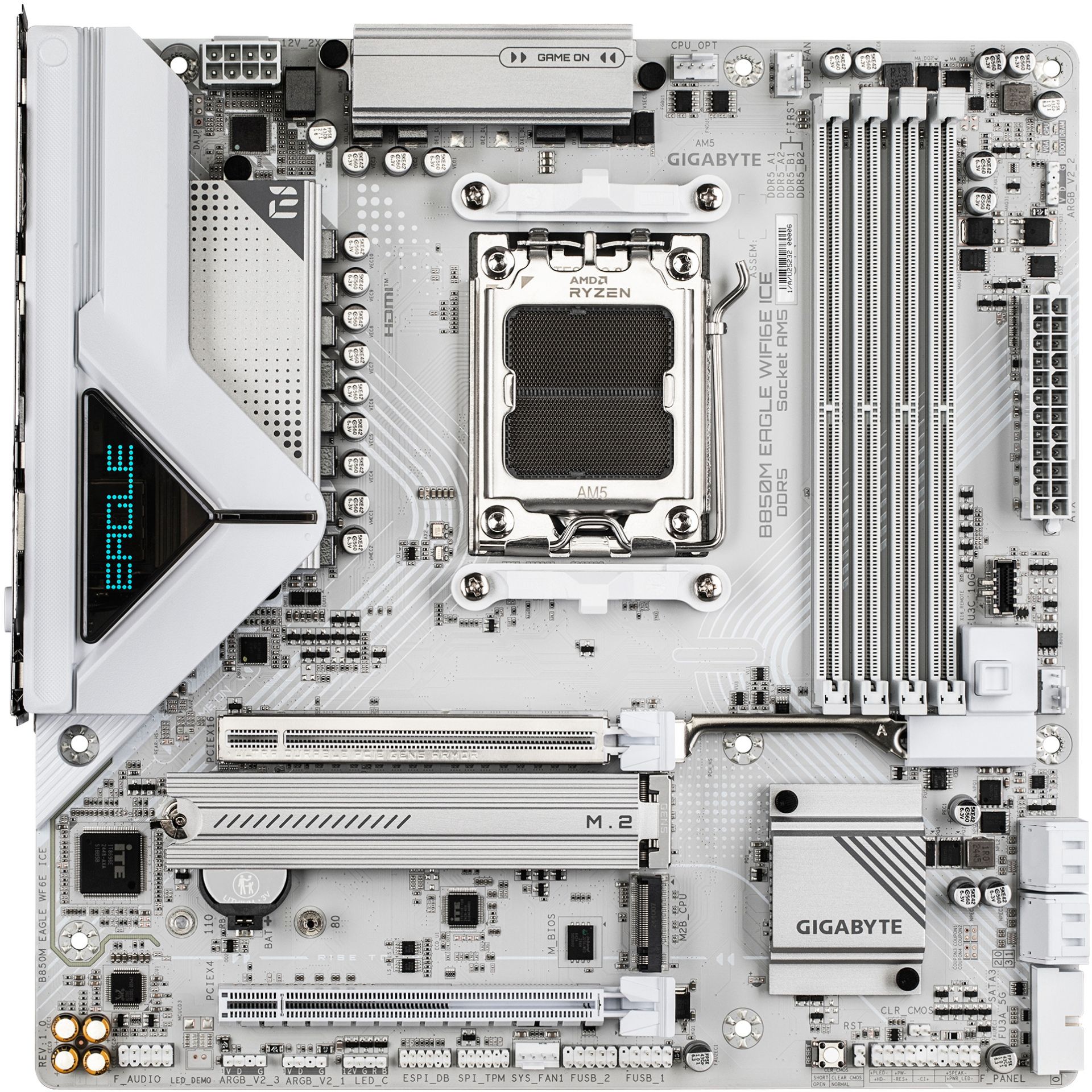 Pllakë Amë MB AMD Gigabyte B850M Eagle WiFi6E ICE / AMD Socket AM5 / DDR5 / mATX - Figura 2