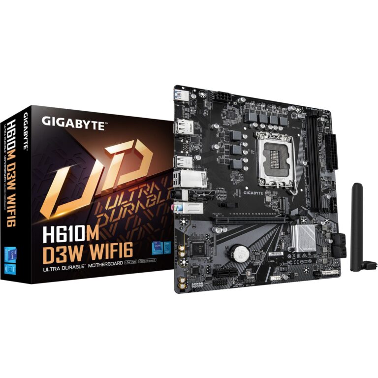 Pllakë Amë MB Intel Gigabyte H610M D3W WF6 / Intel Socket 1700 / DDR5 / mATX