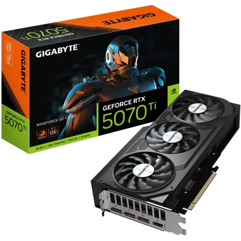 Kartë grafike / Gigabyte RTX 5070 Ti / WINDFORCE 3 OC SFF / 16GB GDDR7 / 3 Fan
