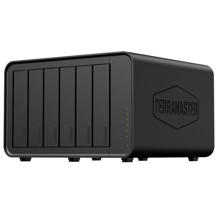 NAS TerraMaster F6-424MAX / 6-Bay / 10-Core CPU / 16GB DDR5 / Diskless