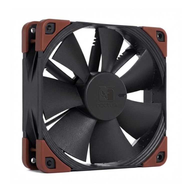 Ftohës për Kasë Noctua / NF-F12 industrialPPC-24V-3000 / SP IP67 PWM / 120mm – Zezë / Kafe