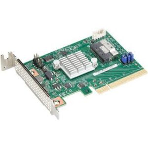 Karta të Rrjetit Supermicro 2-port / NVMe HBA / AOC-SLG4-2E4T-O