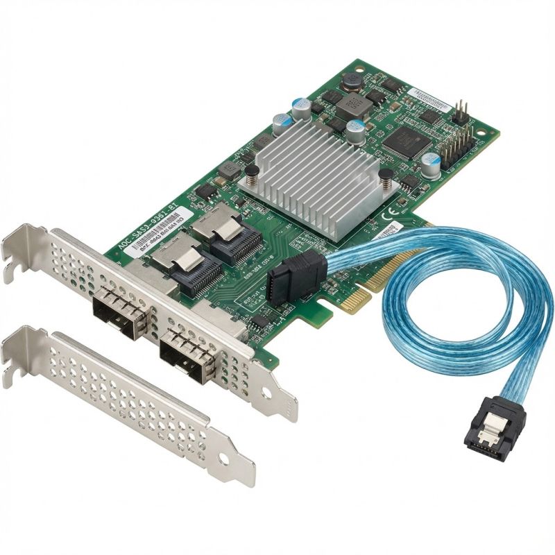 Karta të Rrjetit Supermicro 8-Port / SAS3 + SATA3 / SFF-8643 / AOC-SAS3-9361-8I