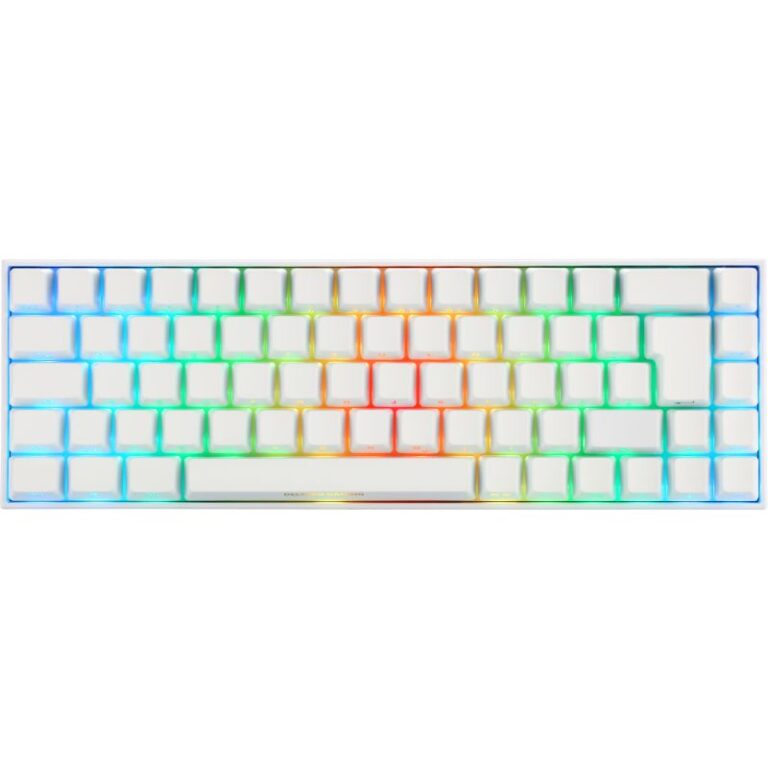 Tastierë Gaming Deltaco WK95R Wireless RGB - Bardhë