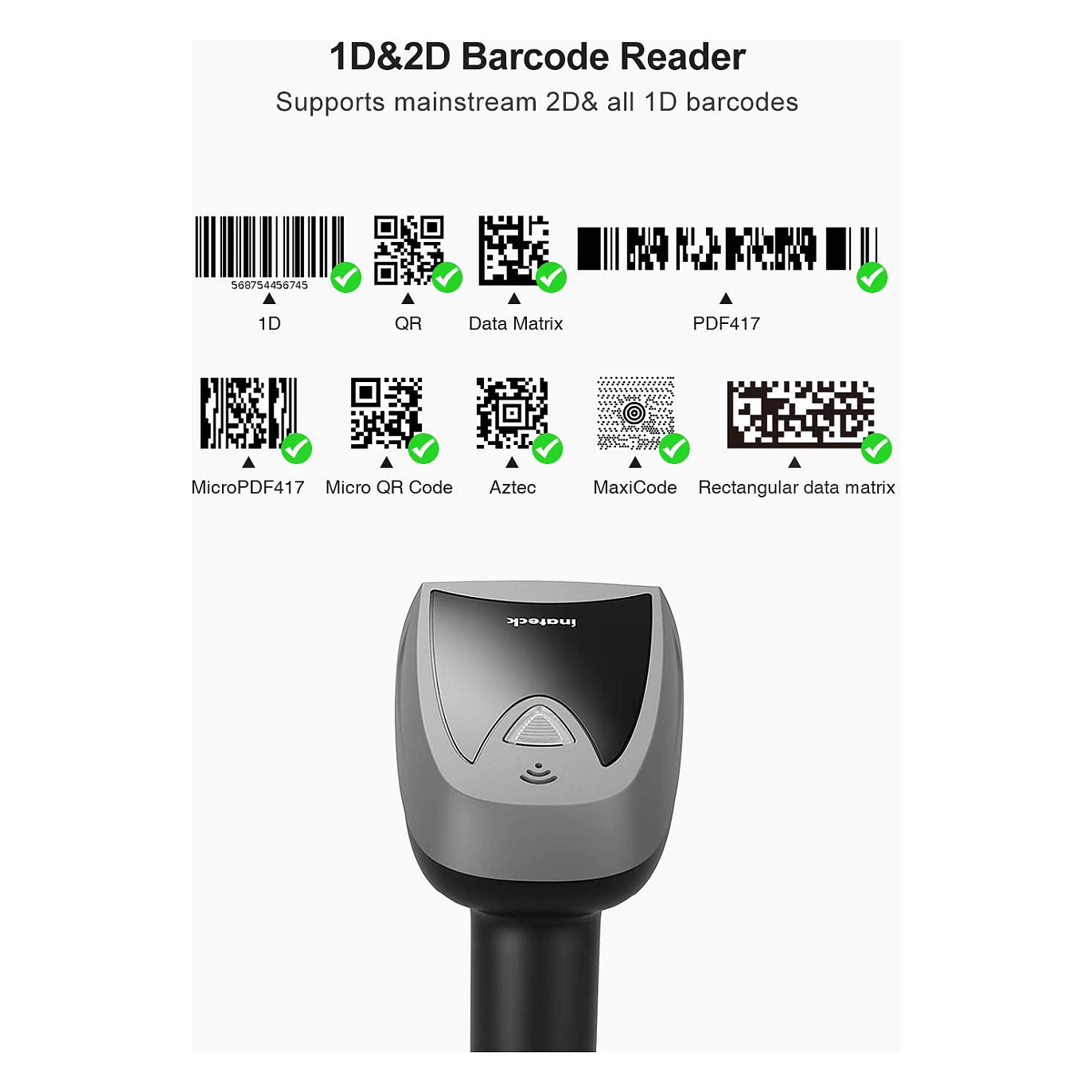 Skaner i Barkodeve Inateck BCST-52 Wired&Wireless – Zezë 3