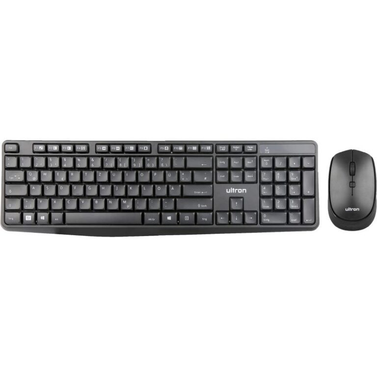 Combo (Tastierë & Maus ) Ultron UMC‑300 Wireless 2‑in‑1 Set - Zezë