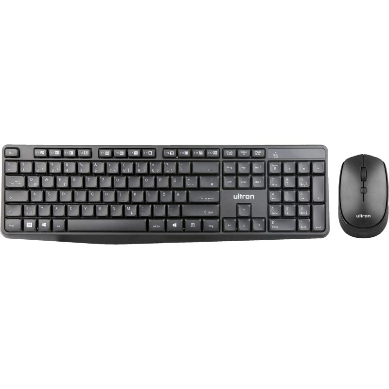 Combo (Tastierë & Maus ) Ultron UMC‑300 Wireless 2‑in‑1 Set - Zezë