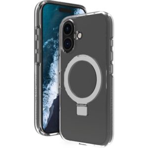 Mbrojtëse dbramante Iceland Ultra D3O me MagSafe Kickstand për iPhone 16 – Transparente