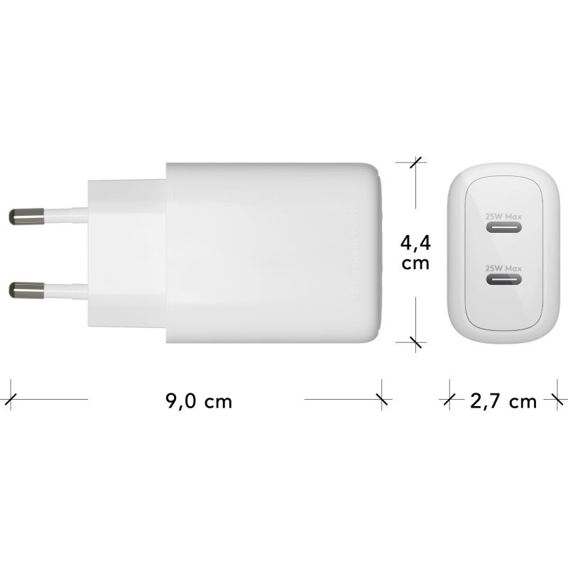 Adapter dbramante Wall Charger – 2x USB-C 25W EU - Figura 2