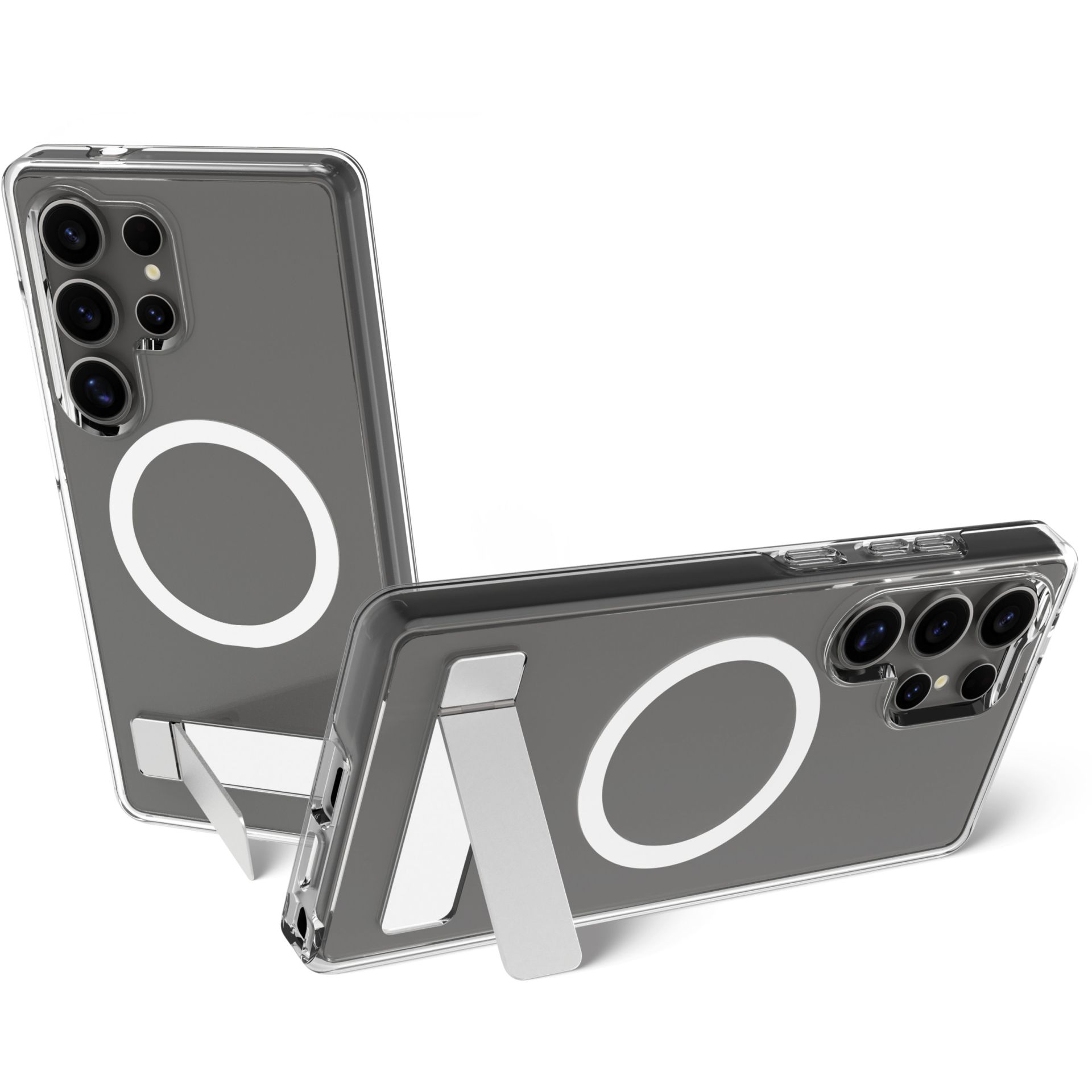 Aksesorë për telefon dbramante Iceland Pro QI2 me Kickstand për Galaxy S25 Ultra – Transparente - Figura 2