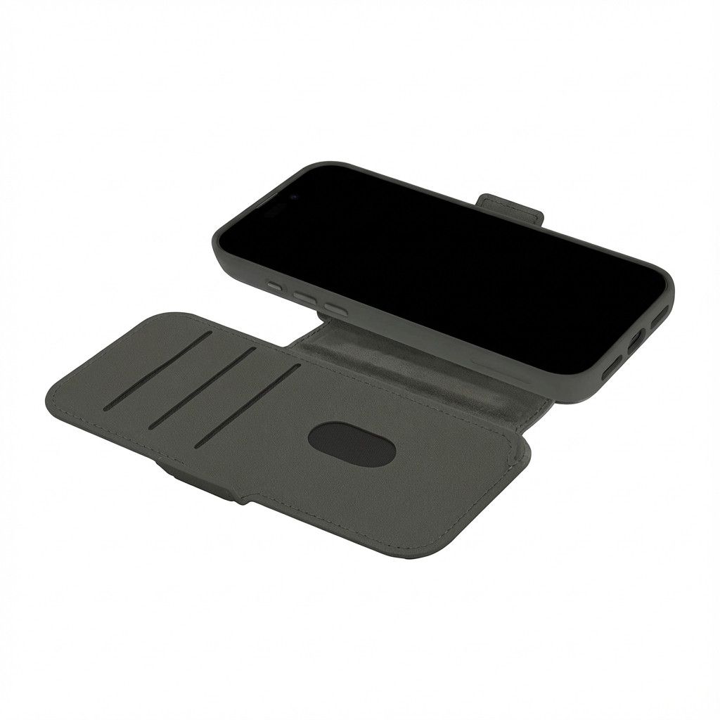 Aksesorë për telefon dbramante Iceland Ultra D3O me MagSafe Kickstand për iPhone 17 Pro Max – Zezë