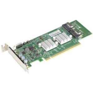Karta të Rrjetit 4-port NVMe SSD Low Profile / PCIe 4.0 x16 / AOC-SLG4-4E4T-O