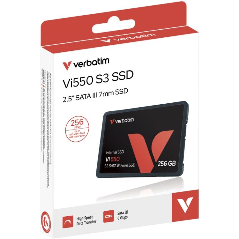 SSD e Brendshme Verbatim Vi550 S3 Phison / 256GB / 2.5" / SATAIII