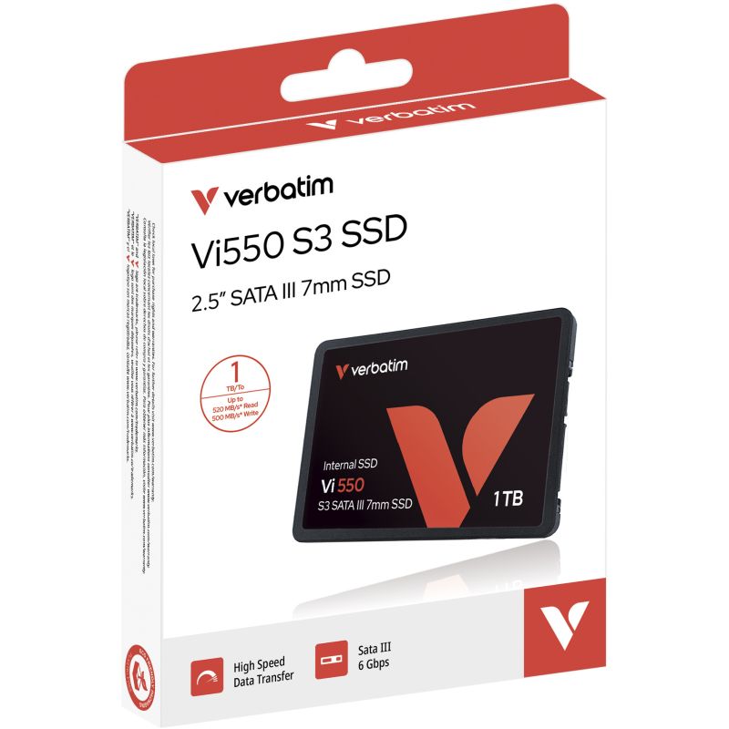 SSD e Brendshme Verbatim Vi550 S3 Phison / 1TB / 2.5" / SATAIII