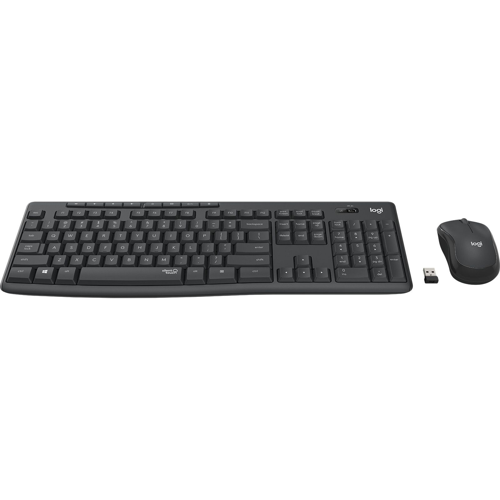 Combo (Tastierë & Maus) Wireless Logitech MK295 Silent Combo / Nordic Layout – Zezë - Figura 2
