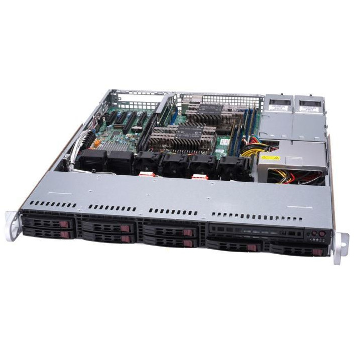 Barebone Server Supermicro 1U Dual 3647 / 8 Hot-swap 2.5"/ 600W Redundant Platinum / Super Server 1029P-MTR