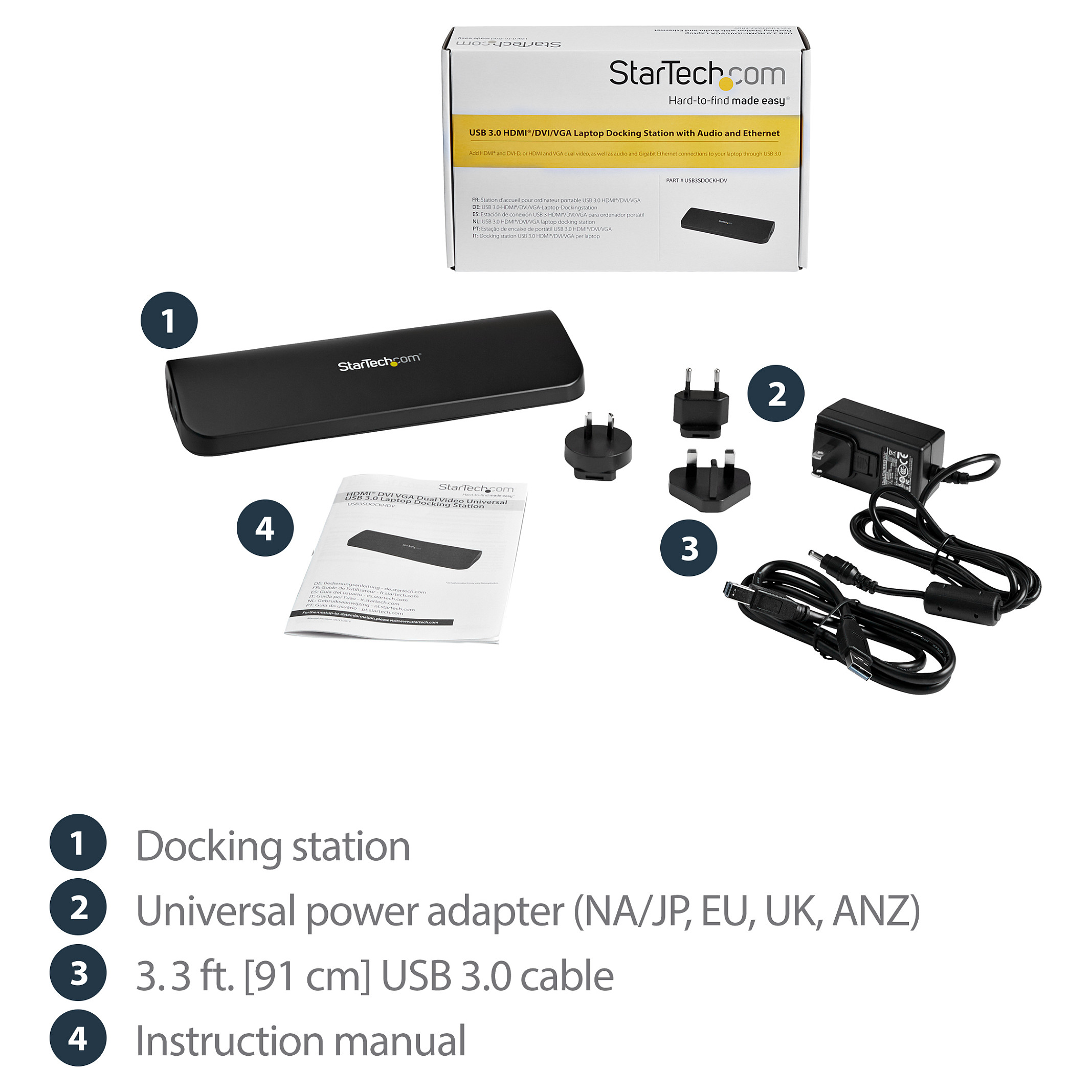 Docking Station for Laptop StarTech DUAL VIDEO USB 3.0 - Figura 4