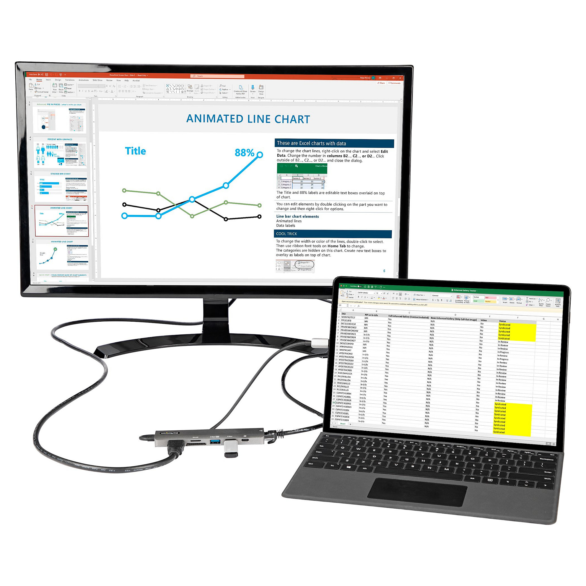 Docking Station StarTech HDMI Docking / 4K60Hz / 2xUSB-A / 1xUSB-C / 1xHDMI – Zezë - Figura 4